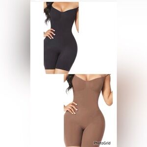 Women'Shapewear set 2 Full Bodysuit with Tummy Control and Butt Lifter  Size 1XL
